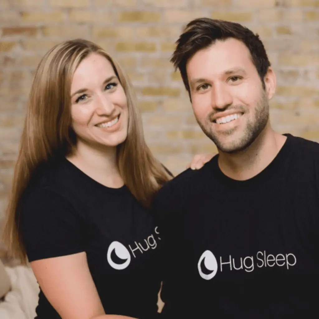 Hug Sleep founders Angie Kupper and Matt Mundt