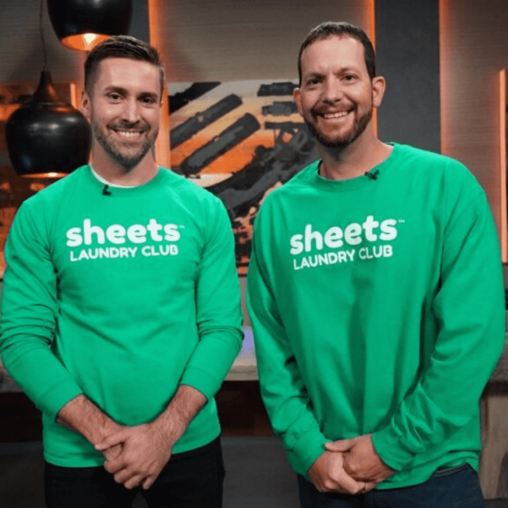 Sheets Laundry Club founders Chris Videau and Chris Campbell 