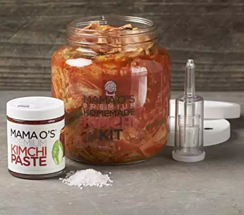 Mama O's Kimchi Making Kit! Made with All natural And No Preservatives! Make Your Own Kimchi At Home! Easy And Delicious Homemade Kimchi Loaded With Vitamins A, B And C!
